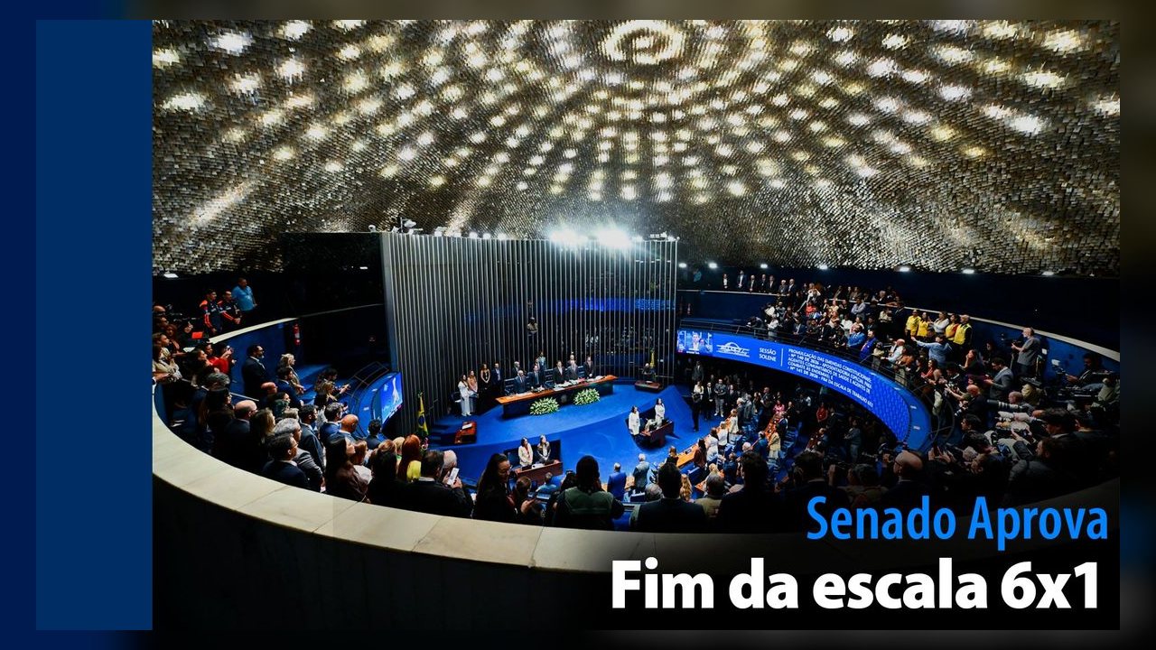 Senado aprova fim da escala 6x1 e reduz jornada máxima semanal para 40 horas