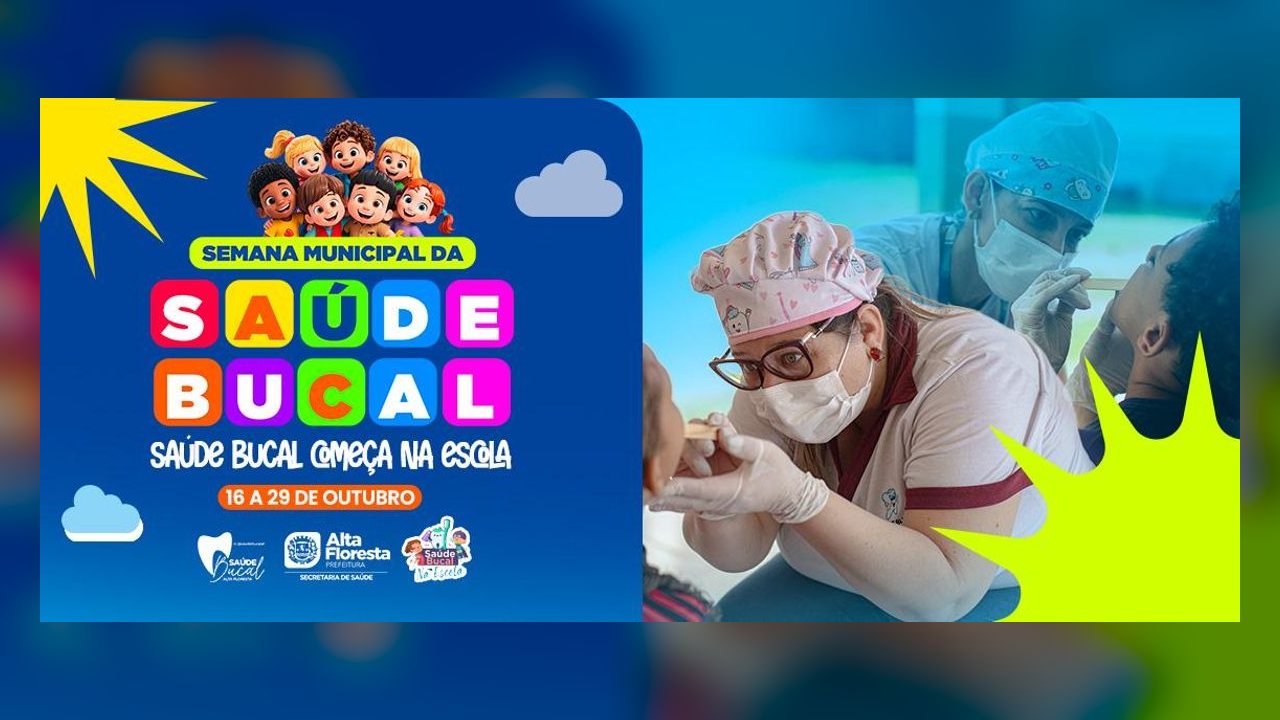 Alta Floresta leva atendimento odontológico a cerca de 8 mil estudantes em ação que vai até 29 de outubro